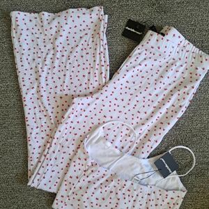 Pink 🌹 rose bud pj set *DONATING WEDS *